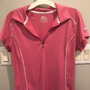 Light pink slazenger golf polo (size s)
